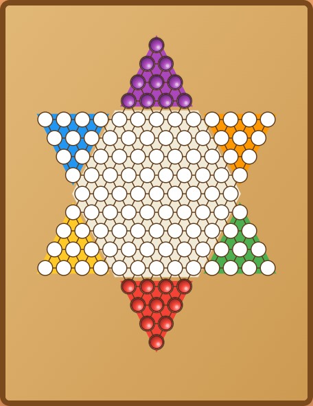 中国跳棋 - 六角星形跳棋经典棋盘游戏